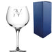 Engraved Primeur Gin Glass, Initial and Name, 680ml, Italic Font Image 2