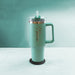 Engraved Extra Large Teal Travel Cup 40oz/1135ml, Any Name Image 3