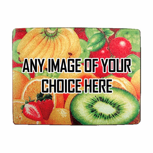 Personalised Printed Glass Toughened Chopping Board - Add any image of your choice Image 1