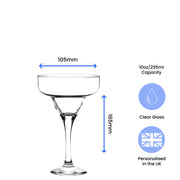 Engraved 295ml Margarita Cocktail Glass with Gift Box Image 3