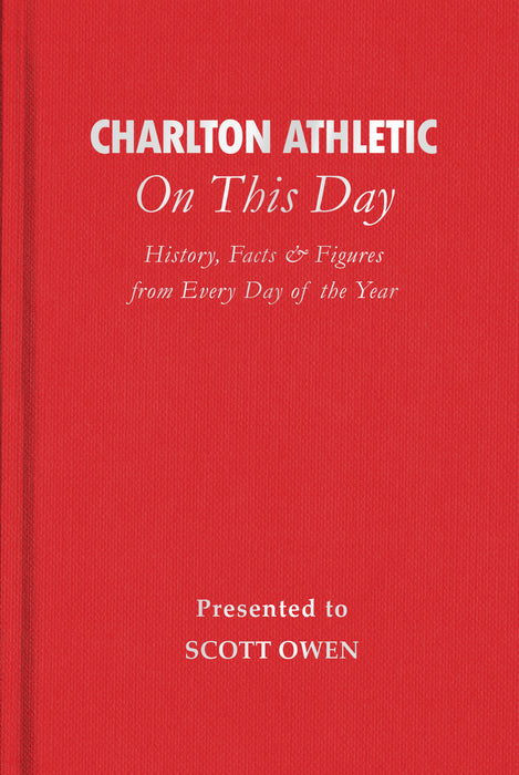 Personalised Charlton Athletic On This Day Football Book