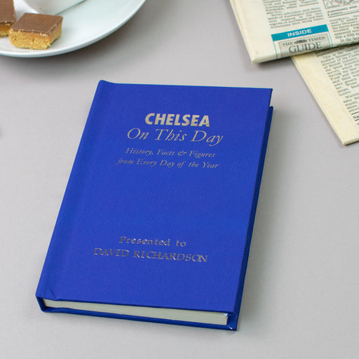 Personalised Chelsea On This Day Football Book