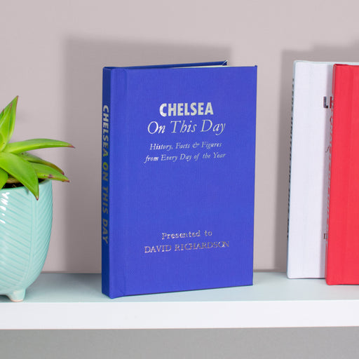 Personalised Chelsea On This Day Football Book
