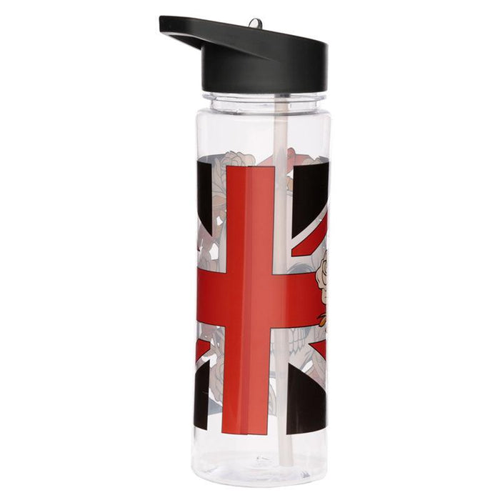Union Jack Skulls and Roses Water Bottle 500ml