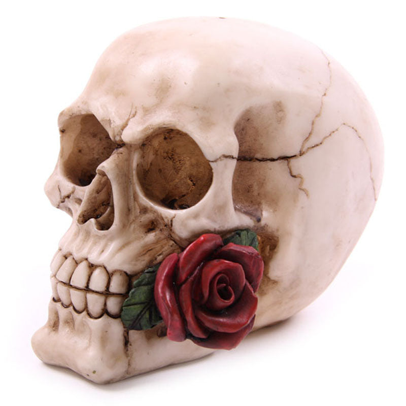Skull Rose Head Ornament - Myhappymoments.co.uk