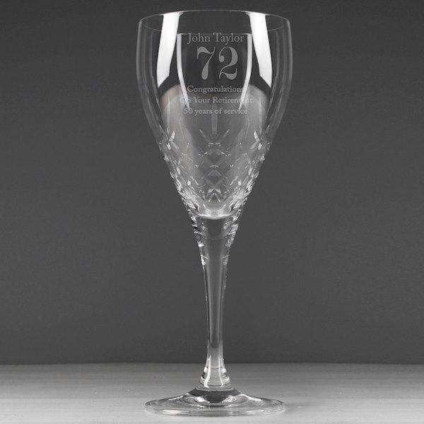 Personalised Special Occasion Cut Crystal Wine Glass - Myhappymoments.co.uk