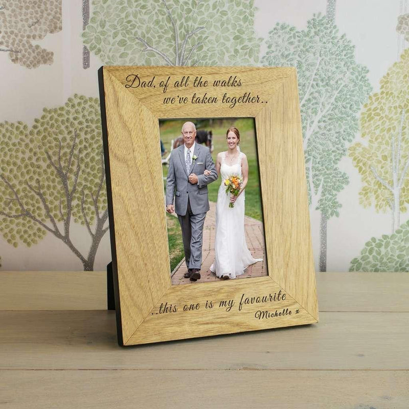 Dad Of All The Walks We’ve Taken Photo Frame 7x5 - Myhappymoments.co.uk