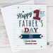 Personalised Happy 1st Father's Day Card - Myhappymoments.co.uk
