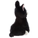 Plush Black and White Dog Door Stop