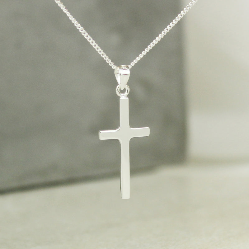 Personalised In Loving Memory Memorial Cross Sentiment Necklace and Box