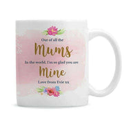 Personalised Floral Watercolour Mug - Myhappymoments.co.uk