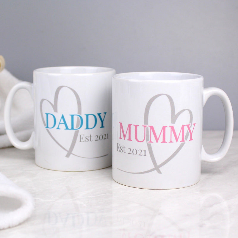 Personalised New Mummy & Daddy Mugs | Mug Set