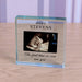Personalised Baby Scan Glass Token Keepsake 