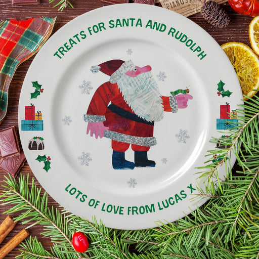Personalised Very Hungry Caterpillar Christmas Eve Plate
