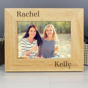Personalised 7x5 Couples Wooden Photo Frame - Myhappymoments.co.uk