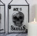 Glass Ace Of Skulls Hanging Sign - Pukka Gifts