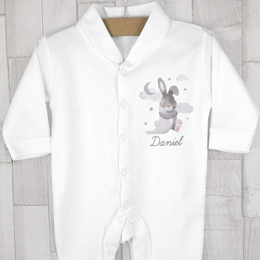 Personalised Baby Bunny Baby Grow - Myhappymoments.co.uk