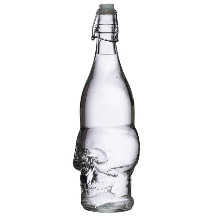 Skull Shaped Water Bottle 1L - Skulls & Roses