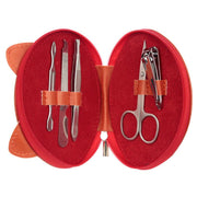 Adoramals Red Panda Shaped 5 Piece Manicure Set