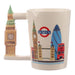 Big Ben Ceramic Shaped Handle Mug - London Icons - Myhappymoments.co.uk