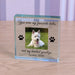Personalised Dog Memorial Glass Token - Favourite Hello Hardest Goodbye