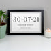 Personalised Special Date Landscape Black Wall Art