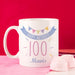 Personalised 100th Birthday Bunting Mug For Her - Myhappymoments.co.uk