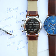 Handwriting Engraving Men's Architect Motivator Watch