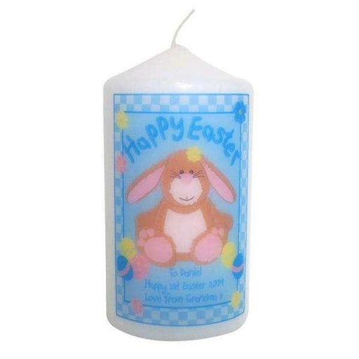 Personalised Happy Easter Bunny Candle - Myhappymoments.co.uk