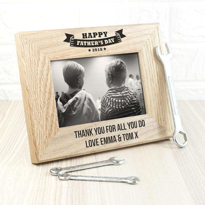 Personalised Happy Father’s Day Photo Frame - Myhappymoments.co.uk