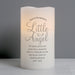 Personalised Little Angel Memorial LED Candle