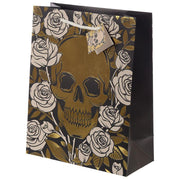 Skulls & Roses Metallic Large Gift Bag