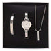 Personalised Ladies Watch Set: Engraved Watch, Bracelet and Necklace in Gift Box - Myhappymoments.co.uk