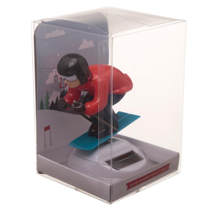 Skier Solar Powered Dashboard Toy