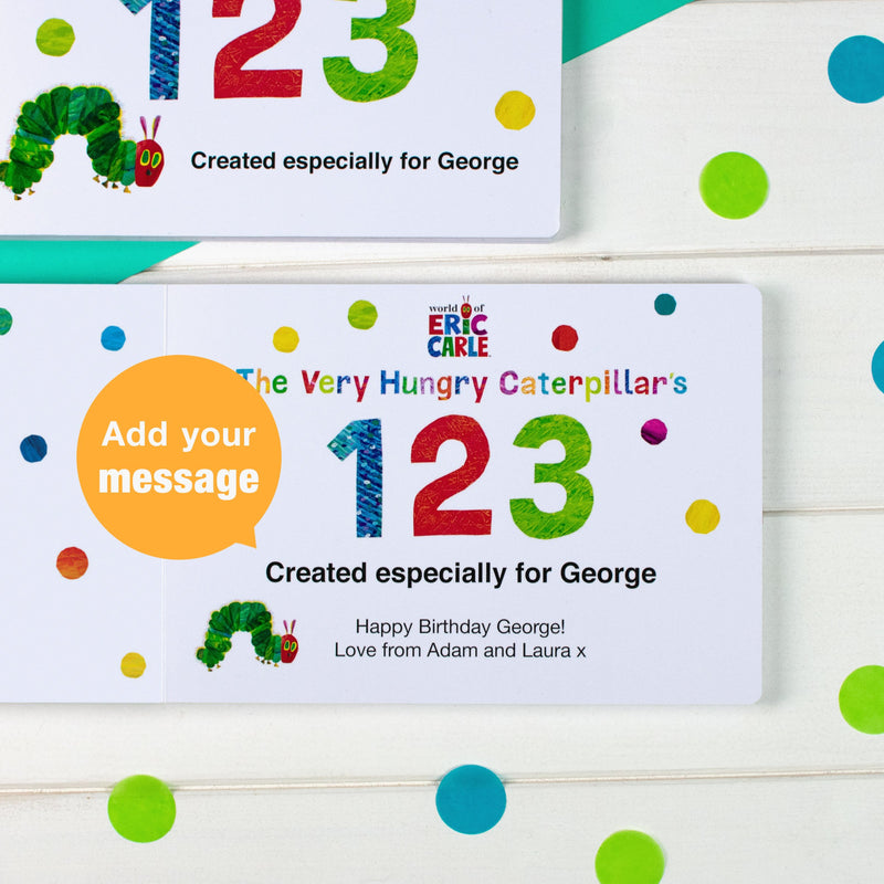 Personalised Very Hungry Caterpillar Board Book – 123