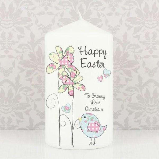 Personalised Daffodil Chick Easter Candle - Myhappymoments.co.uk