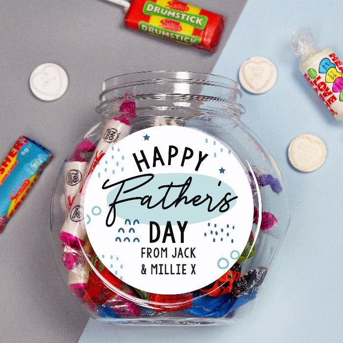 Personalised Happy Father's Day Sweet Jar Gift