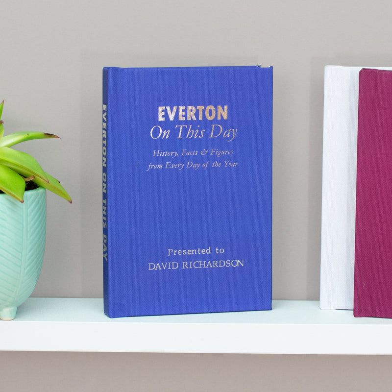 Personalised Everton On This Day Book