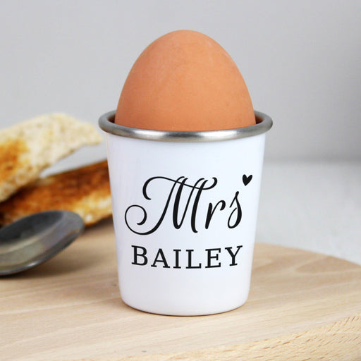 Personalised Mrs Egg Cup