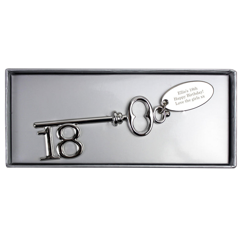 Personalised 18th Birthday Key