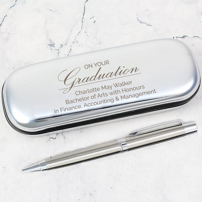 Personalised Graduation Pen and Box Gift Set