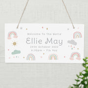 Personalised Rainbow Wooden Sign