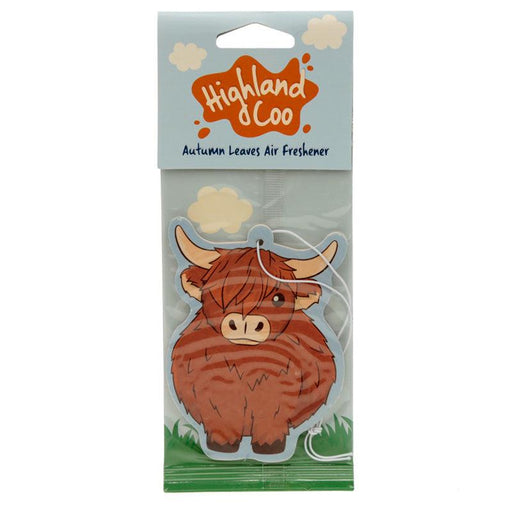Highland Coo Cow Autumn Leaves Scented Air freshener