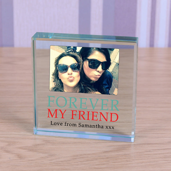 Personalised Forever My Friend Photo Gift Plaque