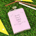 Personalised Ornate Pink Hip Flask