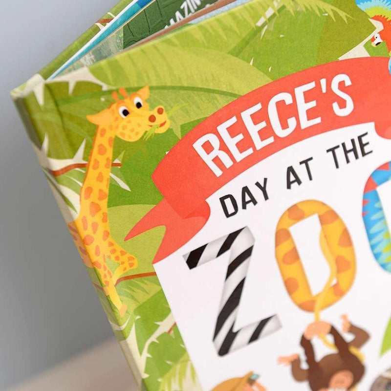 Personalised Your Day at the Zoo Book - Myhappymoments.co.uk