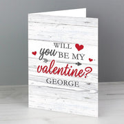 Personalised Will You Be My Valentine Card - Myhappymoments.co.uk