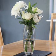 Engraved Glass Vase - Swirls & Hearts Design