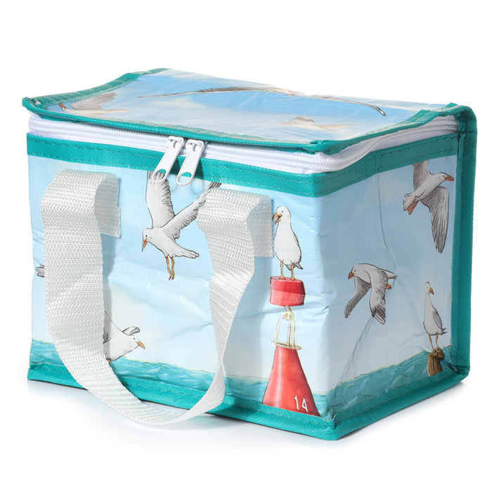 Recycled Plastic Bottle RPET Reusable Cool Lunch Bag - Seagull Buoy