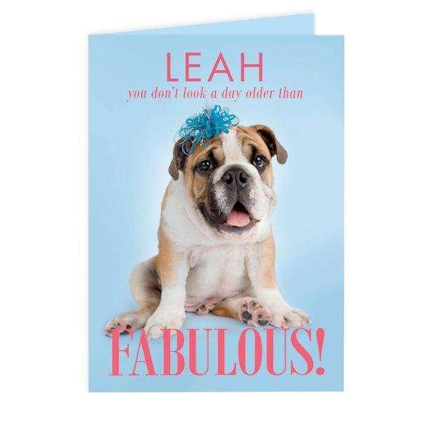 Personalised Rachael Hale Fabulous Birthday Card - Myhappymoments.co.uk